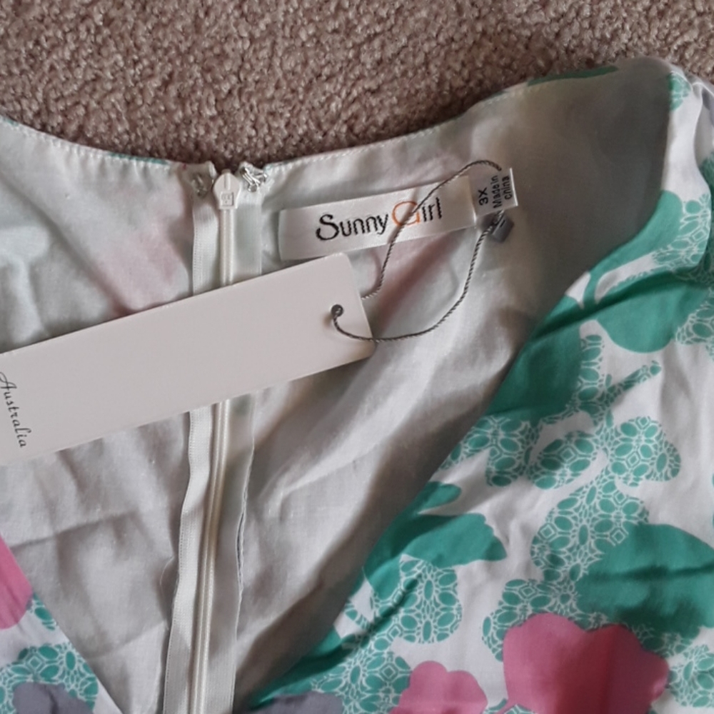 🌲NWT spring sunnygirl dress 3x - Picture 3 of 3